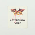 1984 Sammy Hagar VOA Tour Aftershow Only Backstage Pass