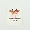 1984 Sammy Hagar VOA Tour Aftershow Only Backstage Pass