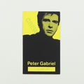 1986 Peter Gabriel So Tour Crew Backstage Pass