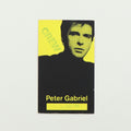 1986 Peter Gabriel So Tour Crew Backstage Pass