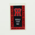 1982 Talking Heads World Tour All Access Backstage Pass