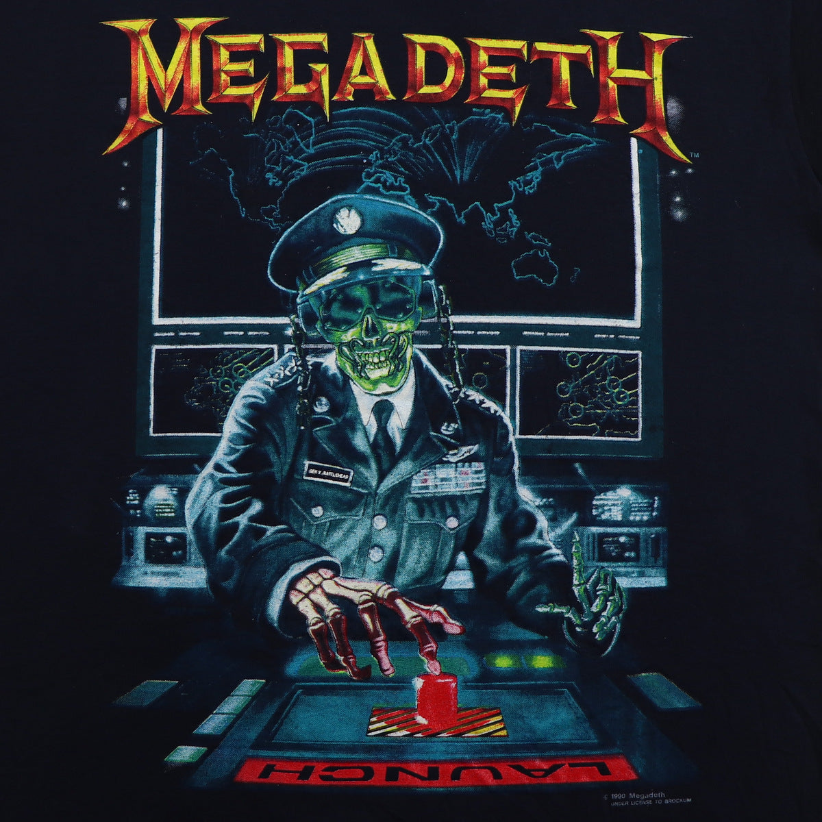 1990 Megadeth Rust In Peace Tour Shirt