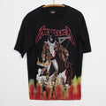 1992 Metallica Unforgiven Crystal Rain Flames Shirt