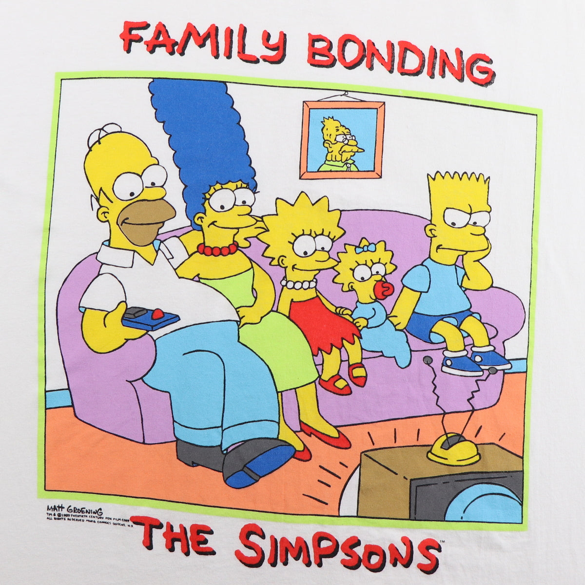 1989 The Simpsons Family Bonding Shirt