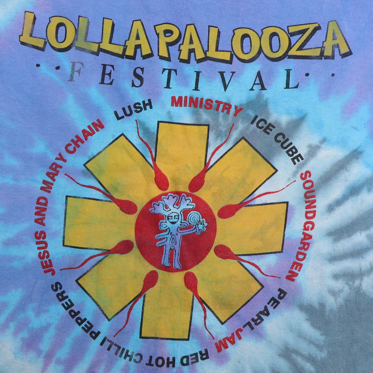 1992 Lollapalooza Festival Tie Dye Shirt