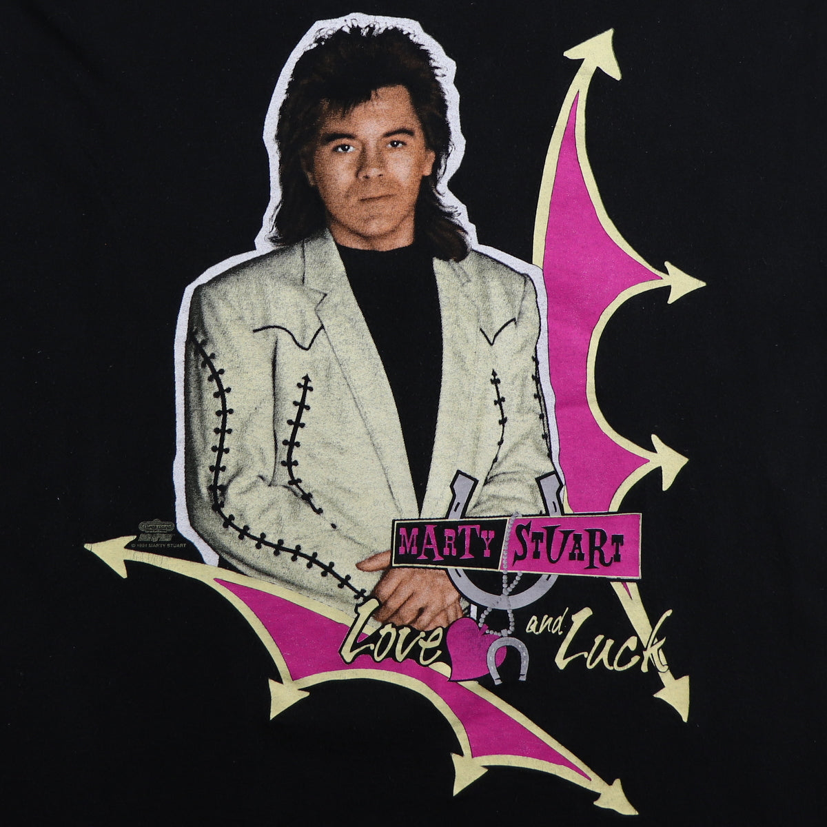 1994 Marty Stuart Love And Luck Tour Shirt