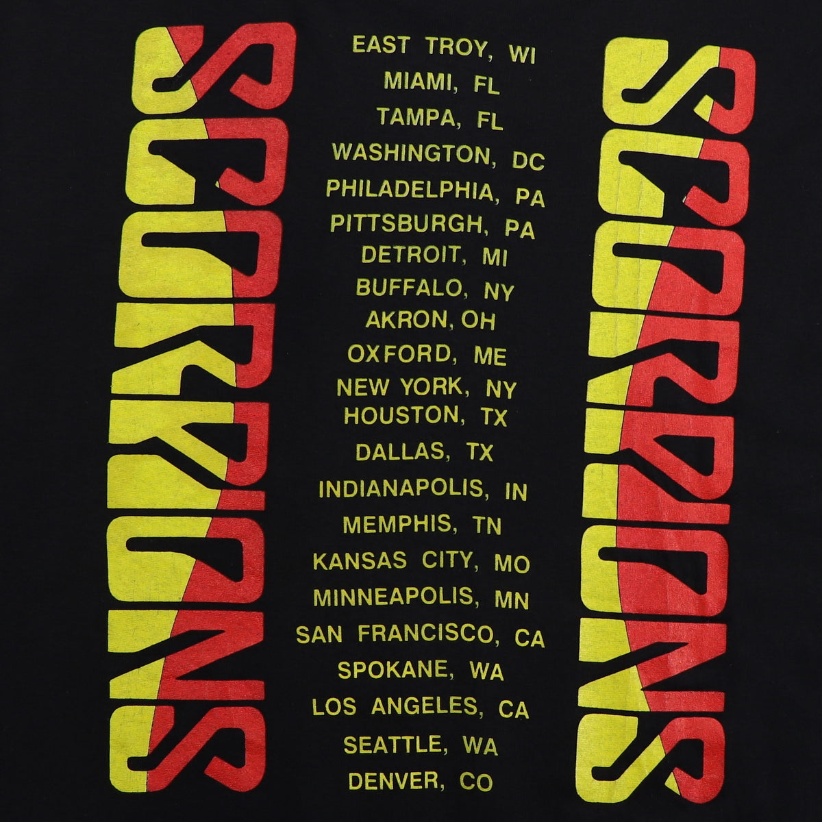 1988 Scorpions Savage Amusement Tour Shirt