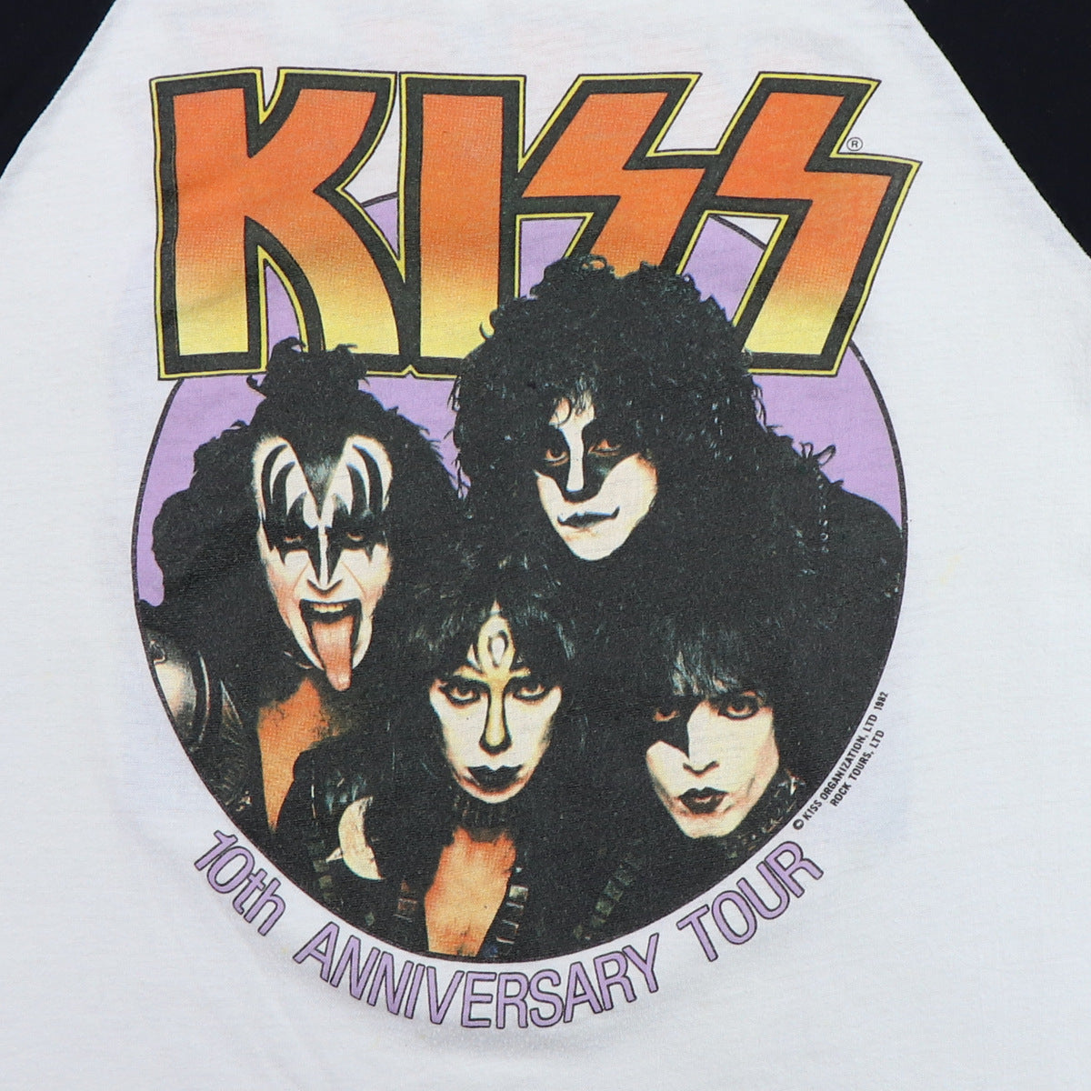 1982 Kiss 10th Anniversary Tour Jersey Shirt