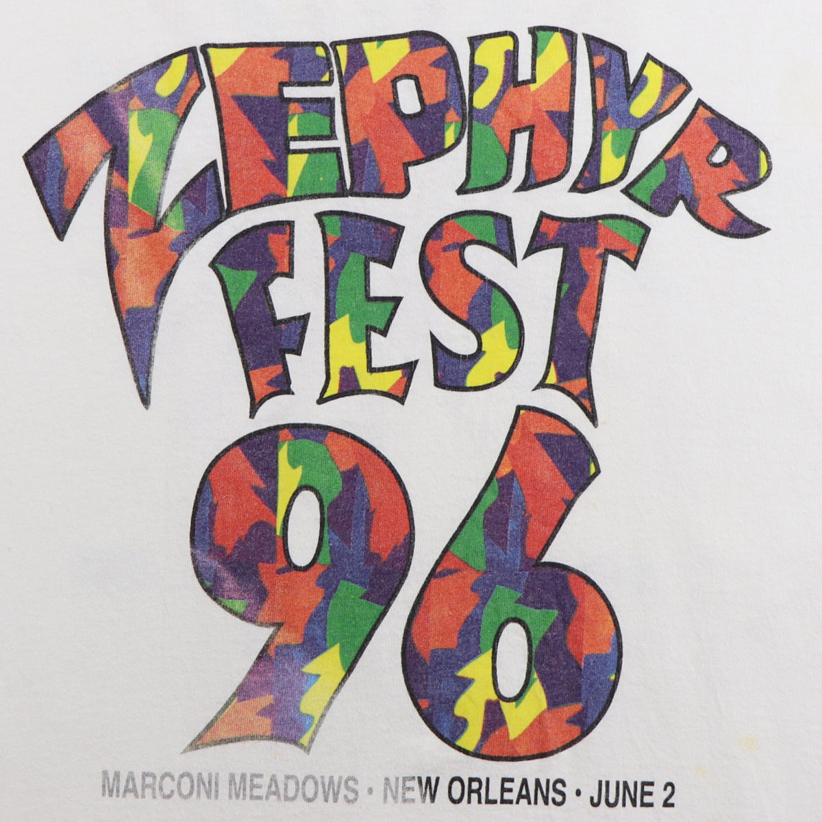 1996 Zephyr Fest New Orleans Concert Shirt