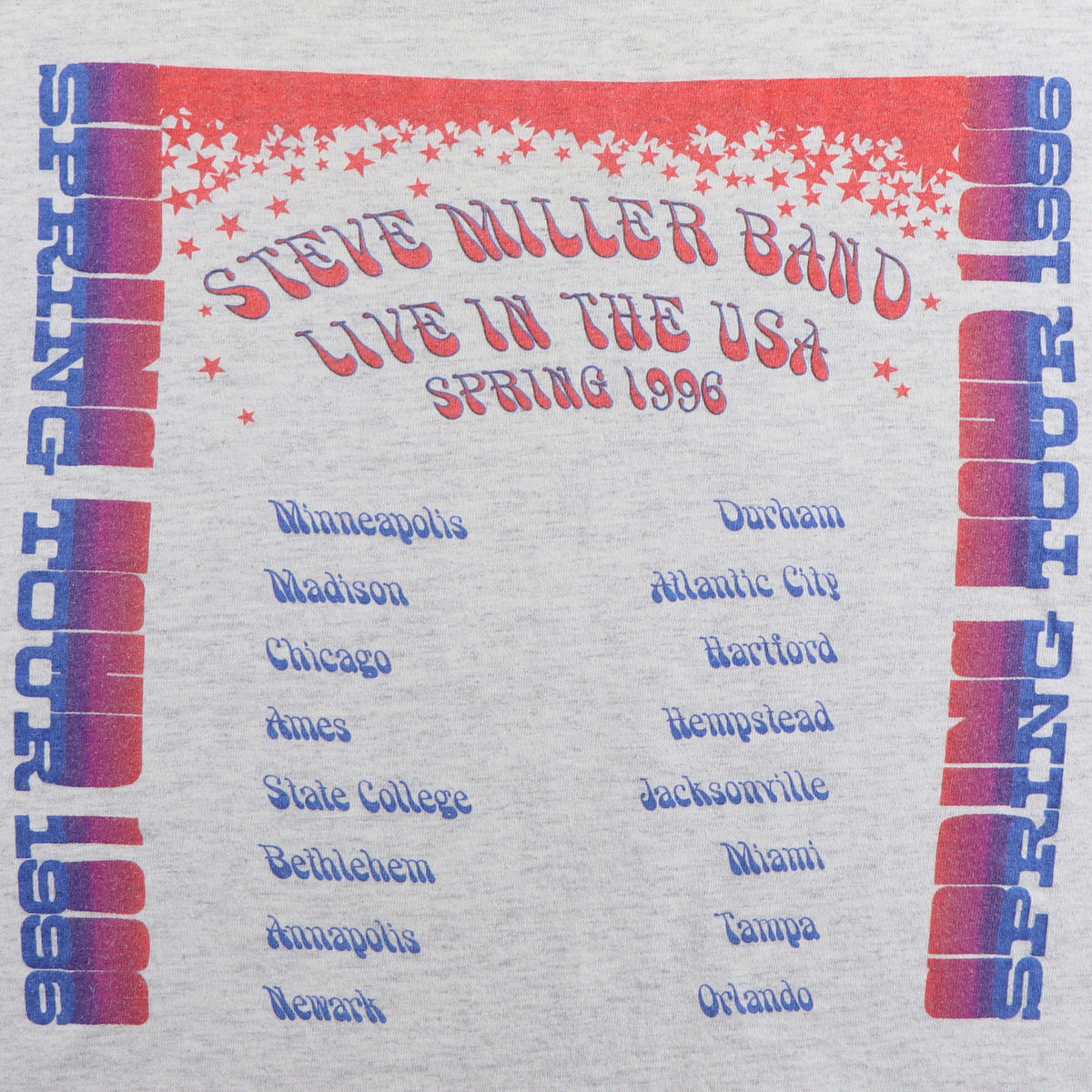 1996 Steve Miller Band Spring Tour Shirt