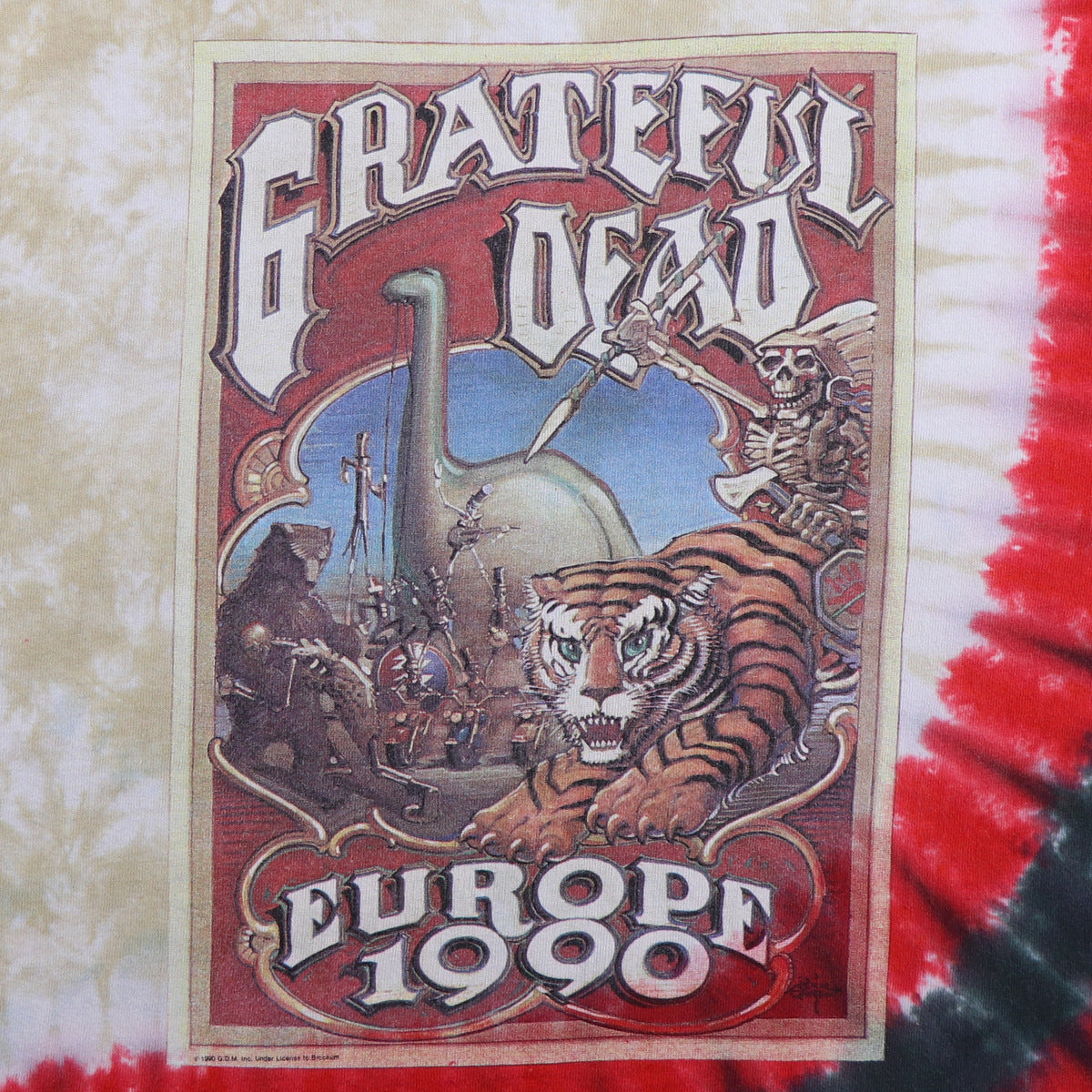 1990 Grateful Dead European Tour Tie Dye Shirt – WyCo Vintage