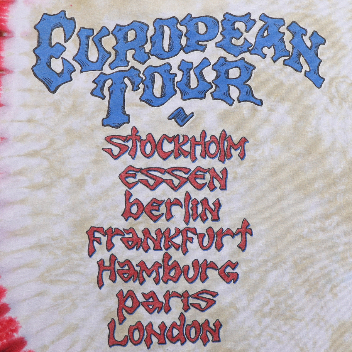 1990 Grateful Dead European Tour Tie Dye Shirt – WyCo Vintage