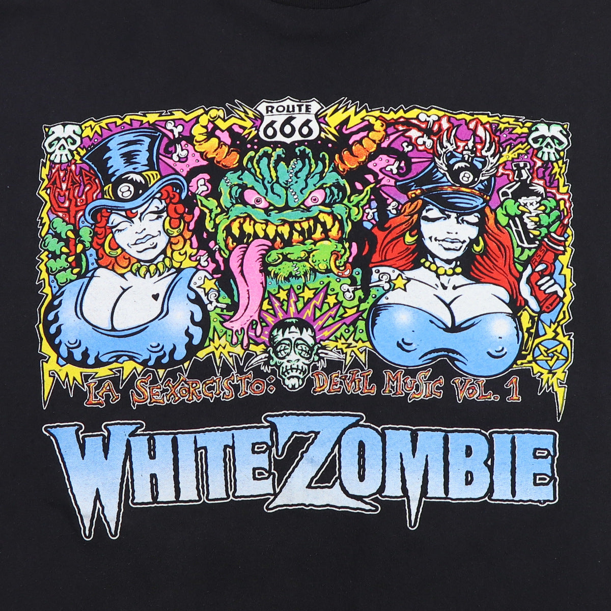 White zombie 666 clearance t-shirt