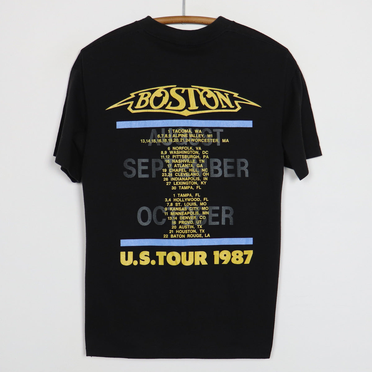 Forever 21 Boston U.S. Tour 1987 Women's Double Sided T-Shirt Size 1x 