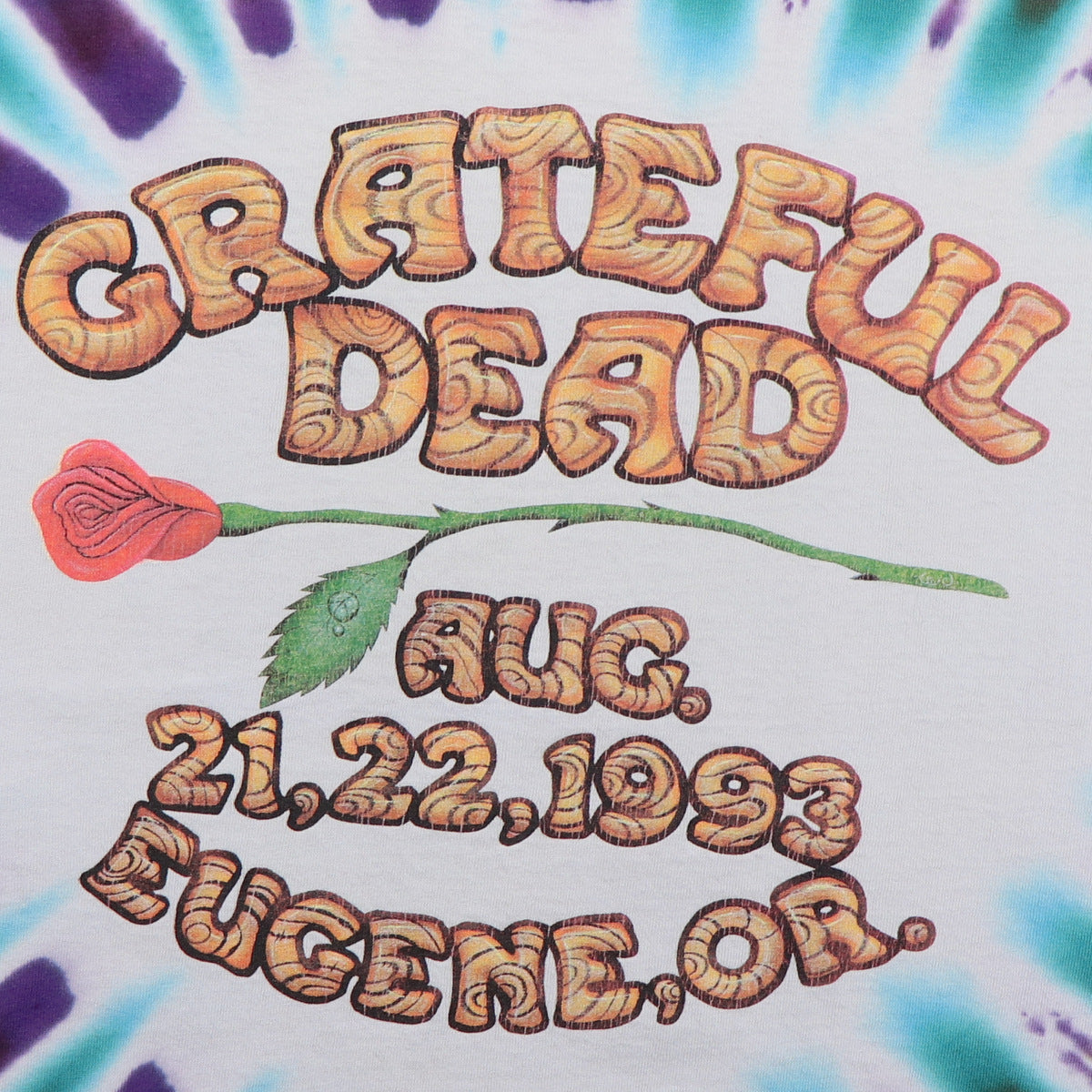 1994 Grateful Dead Eugene Oregon Tie Dye Tour Shirt