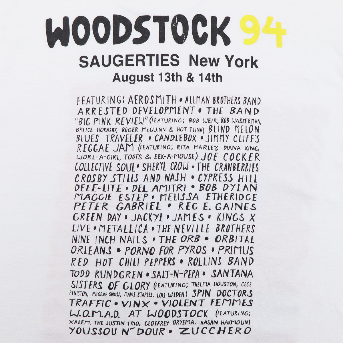 1994 Woodstock Concert Shirt