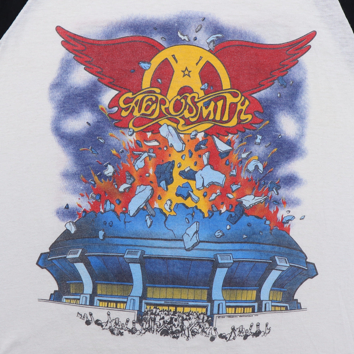 1982 Aerosmith Rock In A Hard Place Jersey Shirt