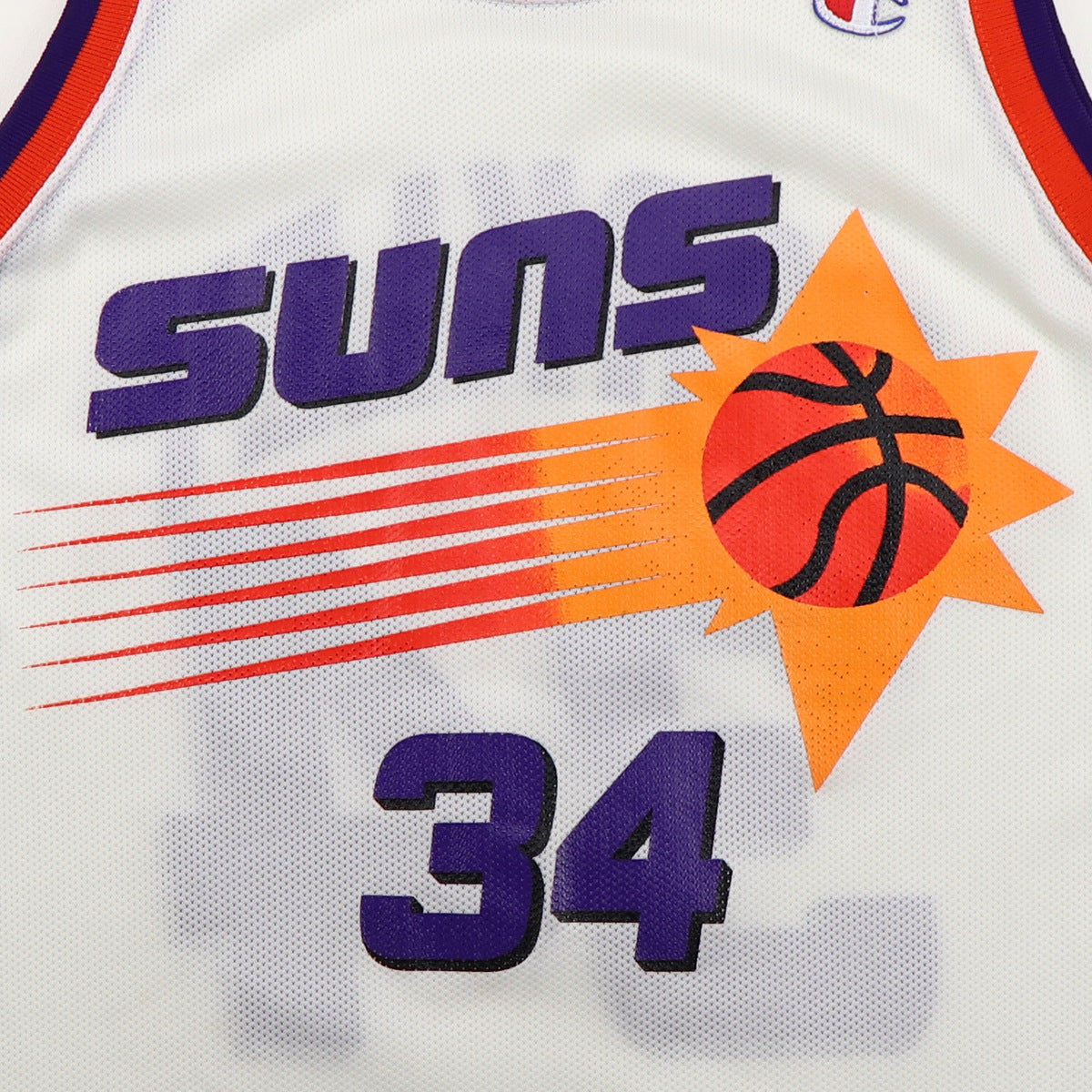 tippr5994 Vintage 90s Champion Phoenix Suns Charles Barkley White Basketball Jersey Size 36