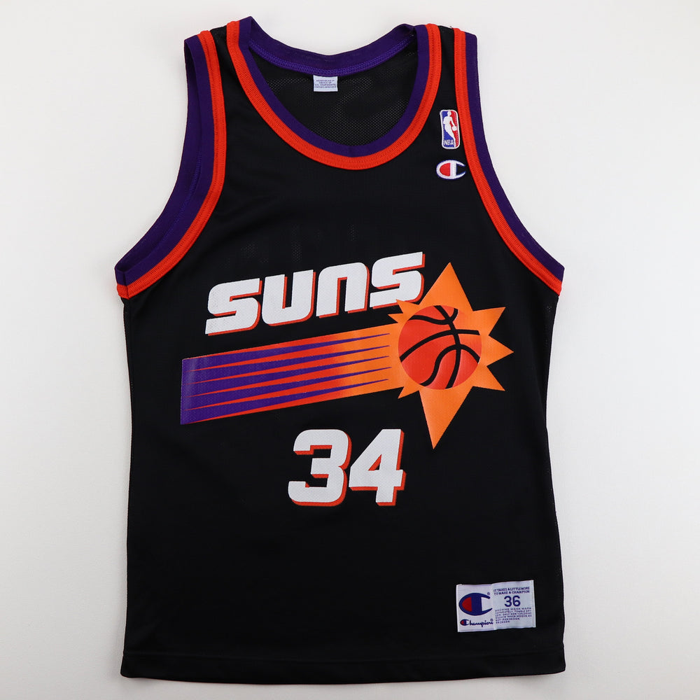 Mavin  Phoenix Suns Charles Barkley Authentic Sun Burst Jersey 52