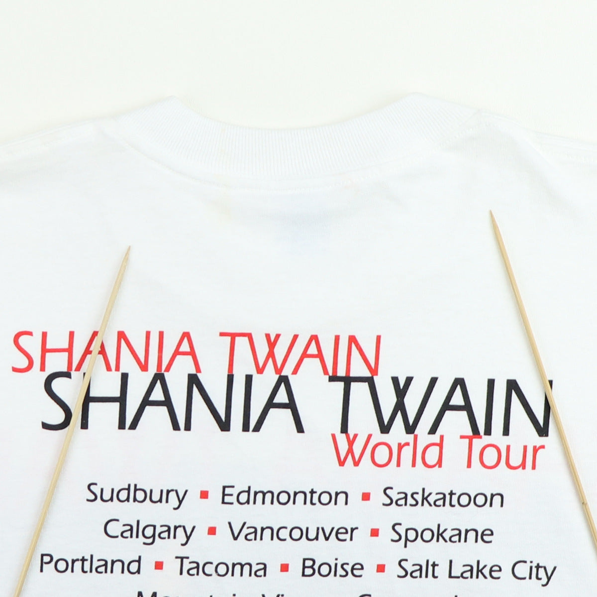 1998 Shania Twain World Tour Shirt