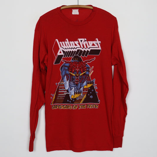 1984 Judas Priest Defenders Of The Faith Long Sleeve Tour Shirt