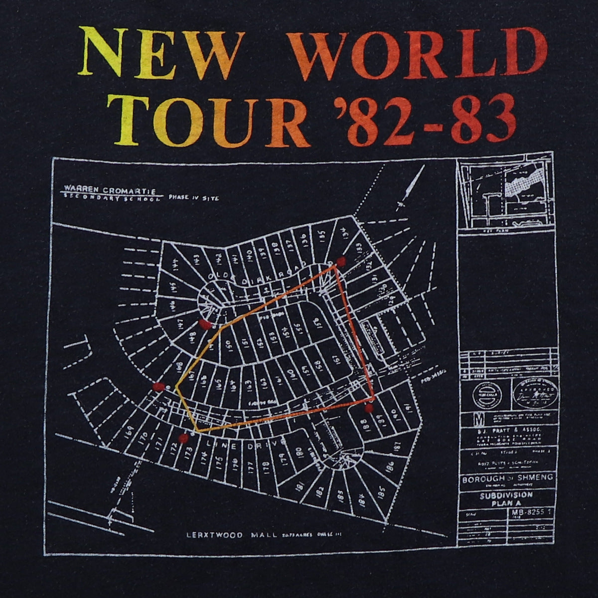 1982 Rush Signals New World Tour Shirt