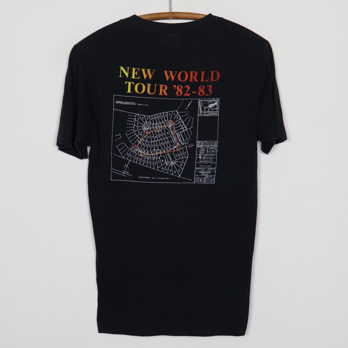 1982 Rush Signals New World Tour Shirt