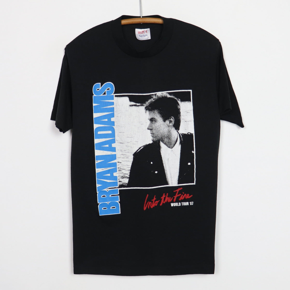 1987 Bryan Adams Into The Fire World Tour Shirt