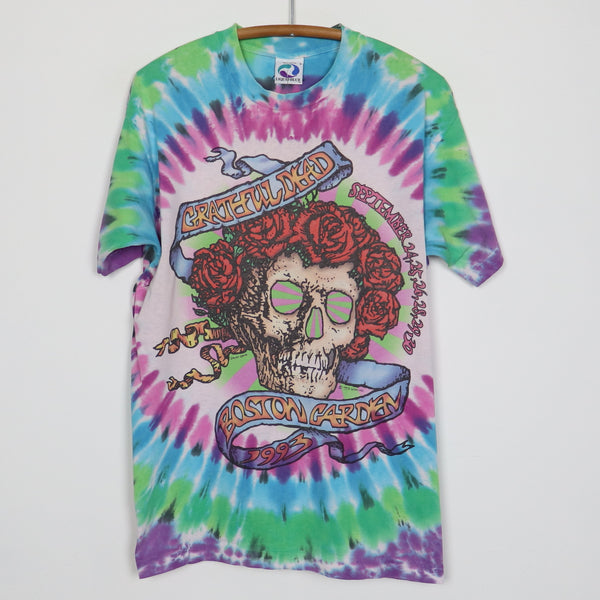 1993 Grateful Dead Boston Garden Liquid Blue Tie Dye Shirt