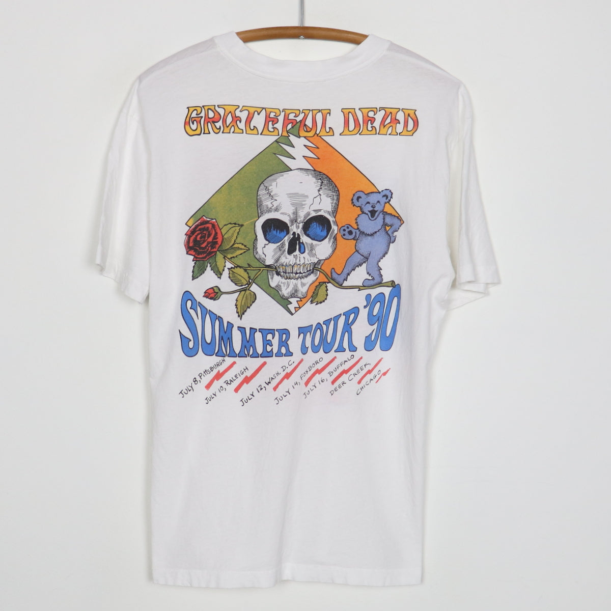 Wyco Vintage 1990 Grateful Dead Chicago Dead Tour Shirt