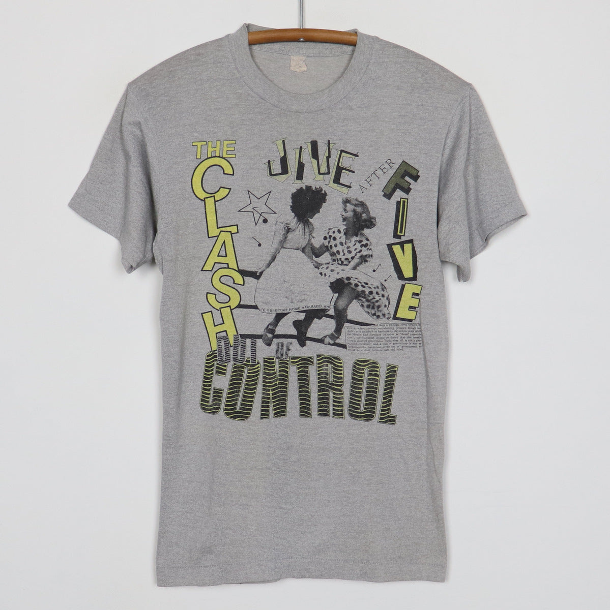 1984 The Clash Out Of Control Tour Shirt – WyCo Vintage