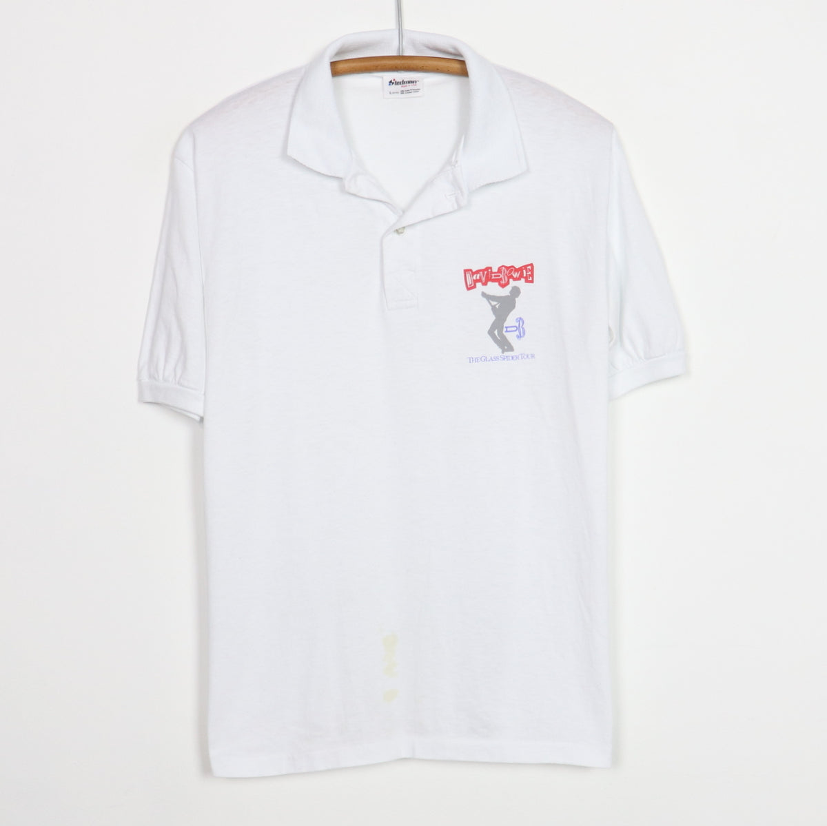 1987 David Bowie Glass Spider Tour Crew Polo Shirt