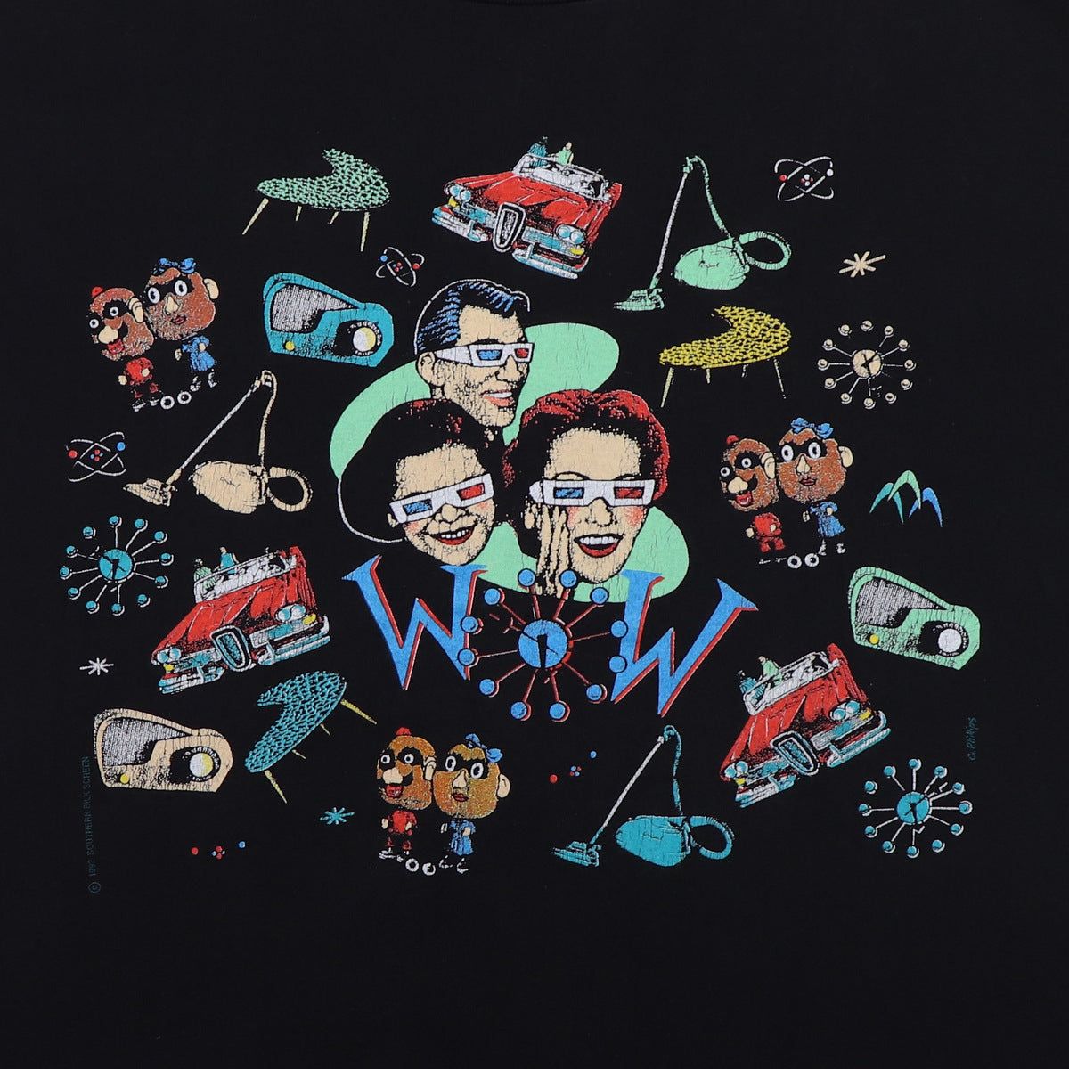 1980s 3D Glasses WOW Shirt