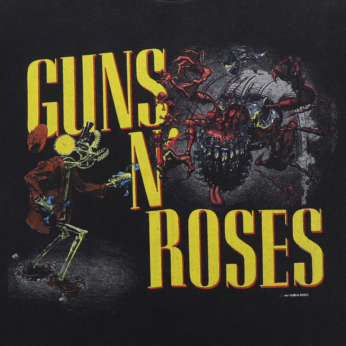 1987 Guns N Roses Appetite For Destruction Tour Shirt