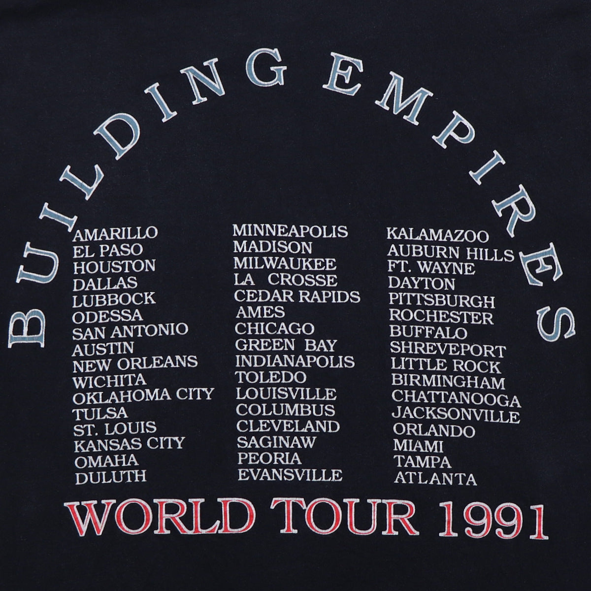 1991 Queensryche Empire World Tour Shirt