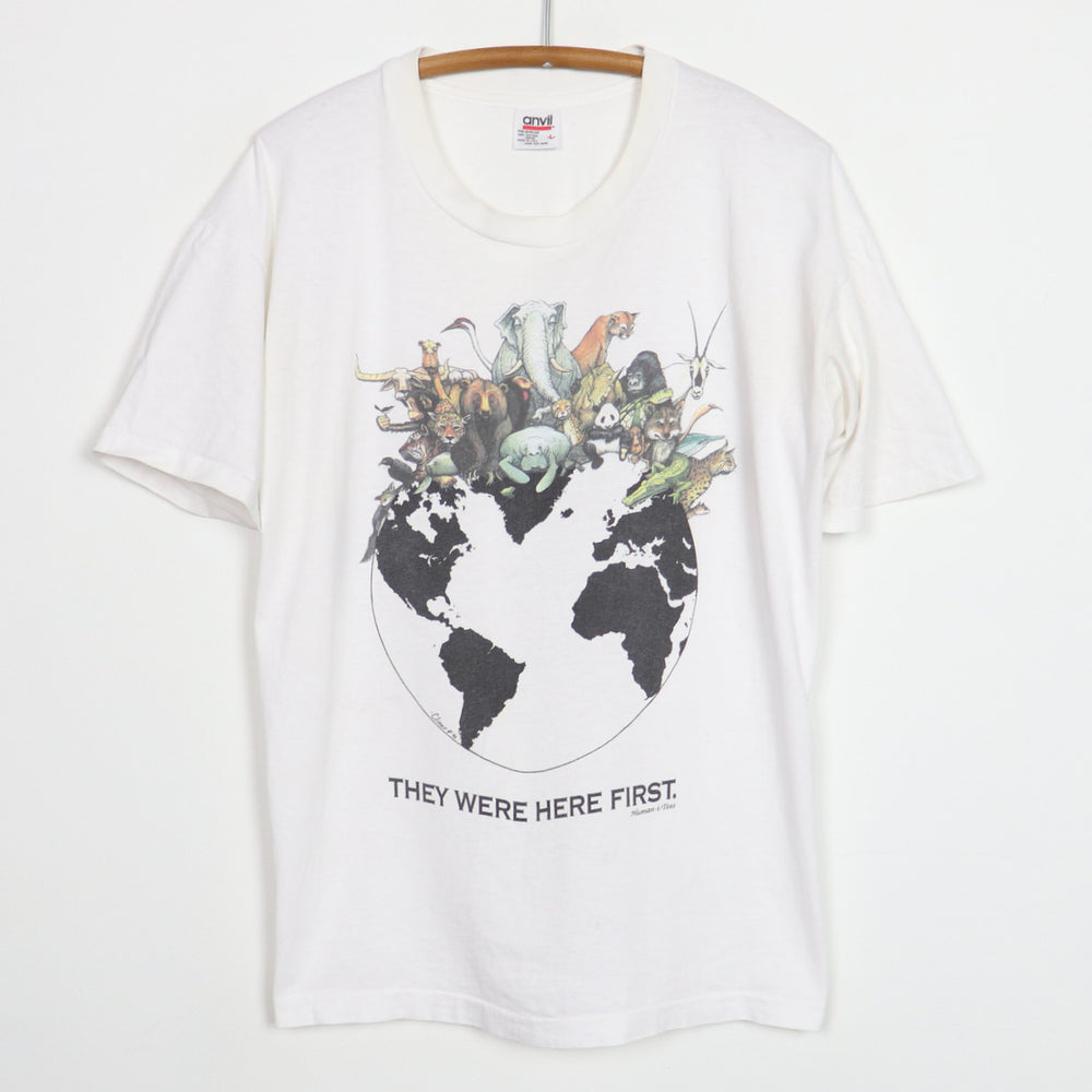 1992 They Were Here First Human-I-Tees Shirt