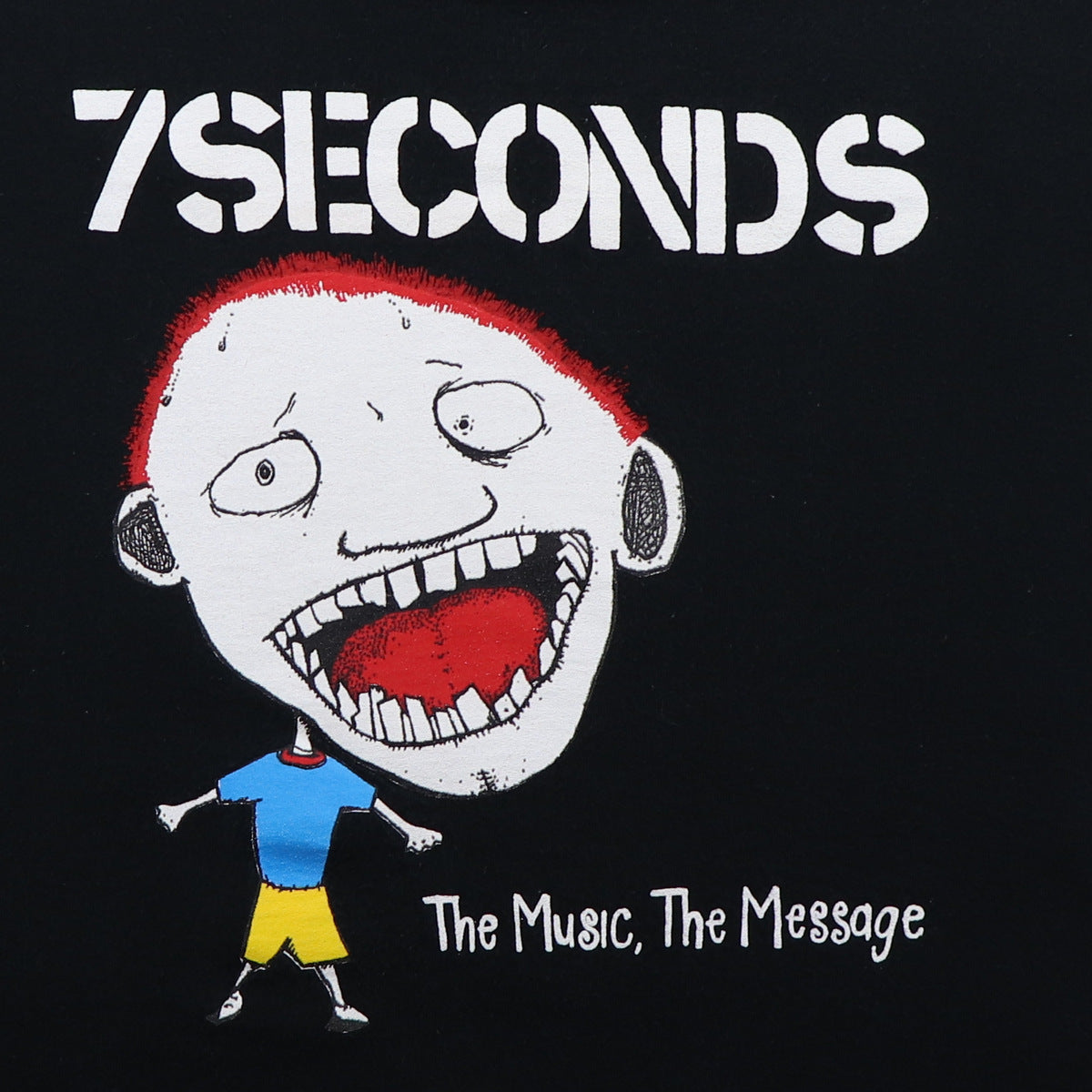 1990s 7 Seconds The Music The Message Punk Rock Teeth Shirt
