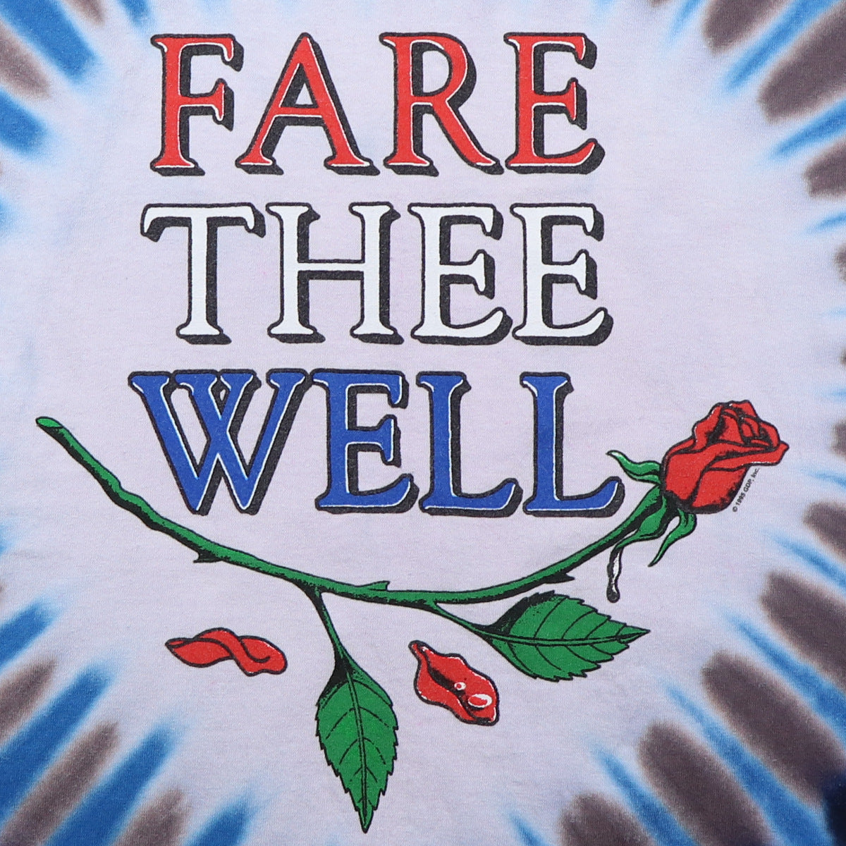 1995 Grateful Dead Fare Thee Well Tie Dye Shirt