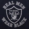 1980s Los Angeles Raiders Real Men Wear Black Shirt