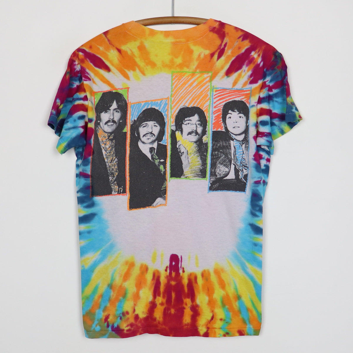 1990s The Beatles Andy Warhol Tie Dye Shirt