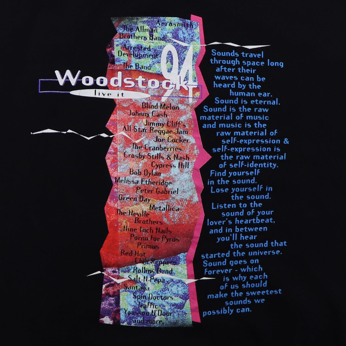 1994 Woodstock Concert Shirt