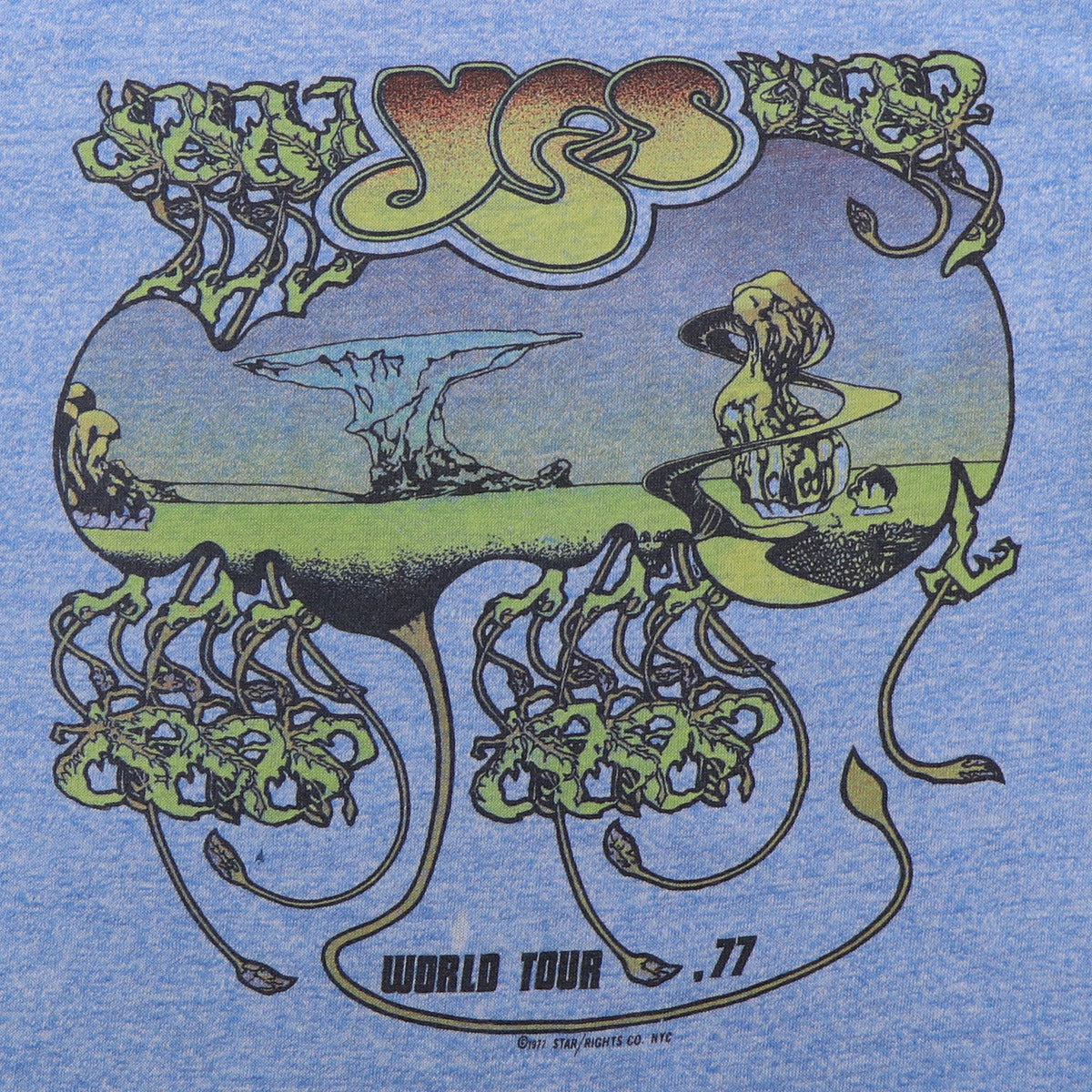 1977 Yes World Tour Shirt – WyCo Vintage