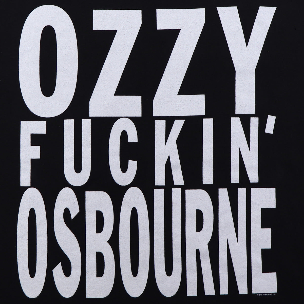 低価本物保証ヴィンテージ 2001s Ozzy Fuckin Osbourne 長袖Tシャツ トップス