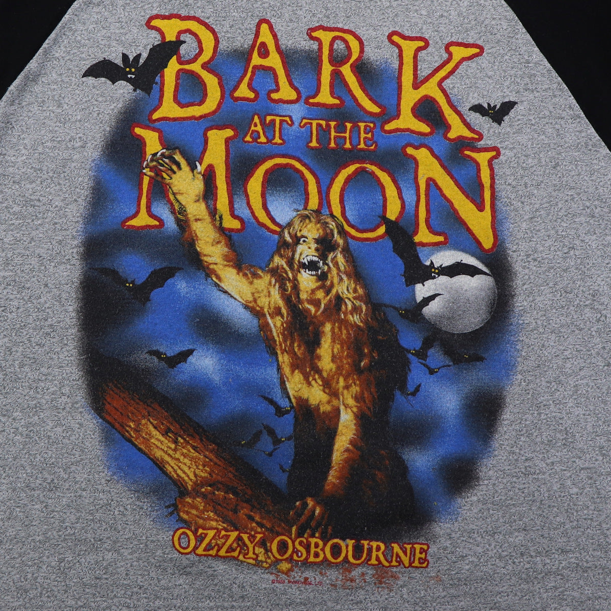 1983 Ozzy Osbourne Bark At The Moon Tour Jersey Shirt