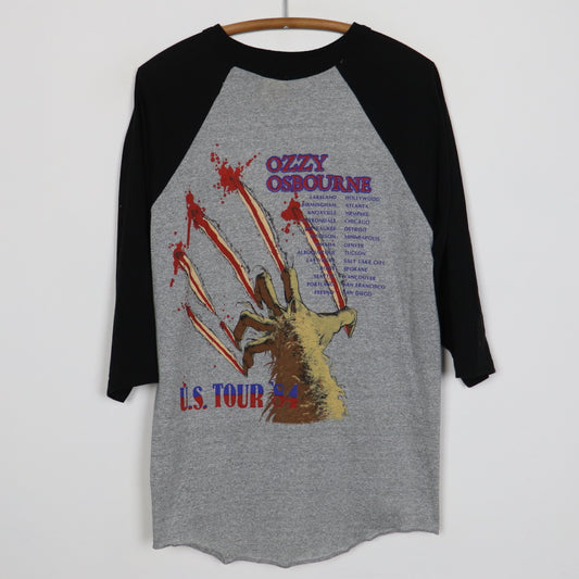 1983 Ozzy Osbourne Bark At The Moon Tour Jersey Shirt