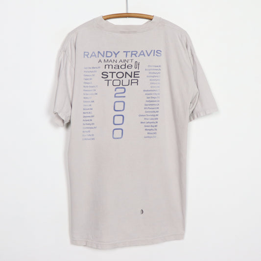 2000 Randy Travis A Man Ain't Made Of Stone Tour Shirt