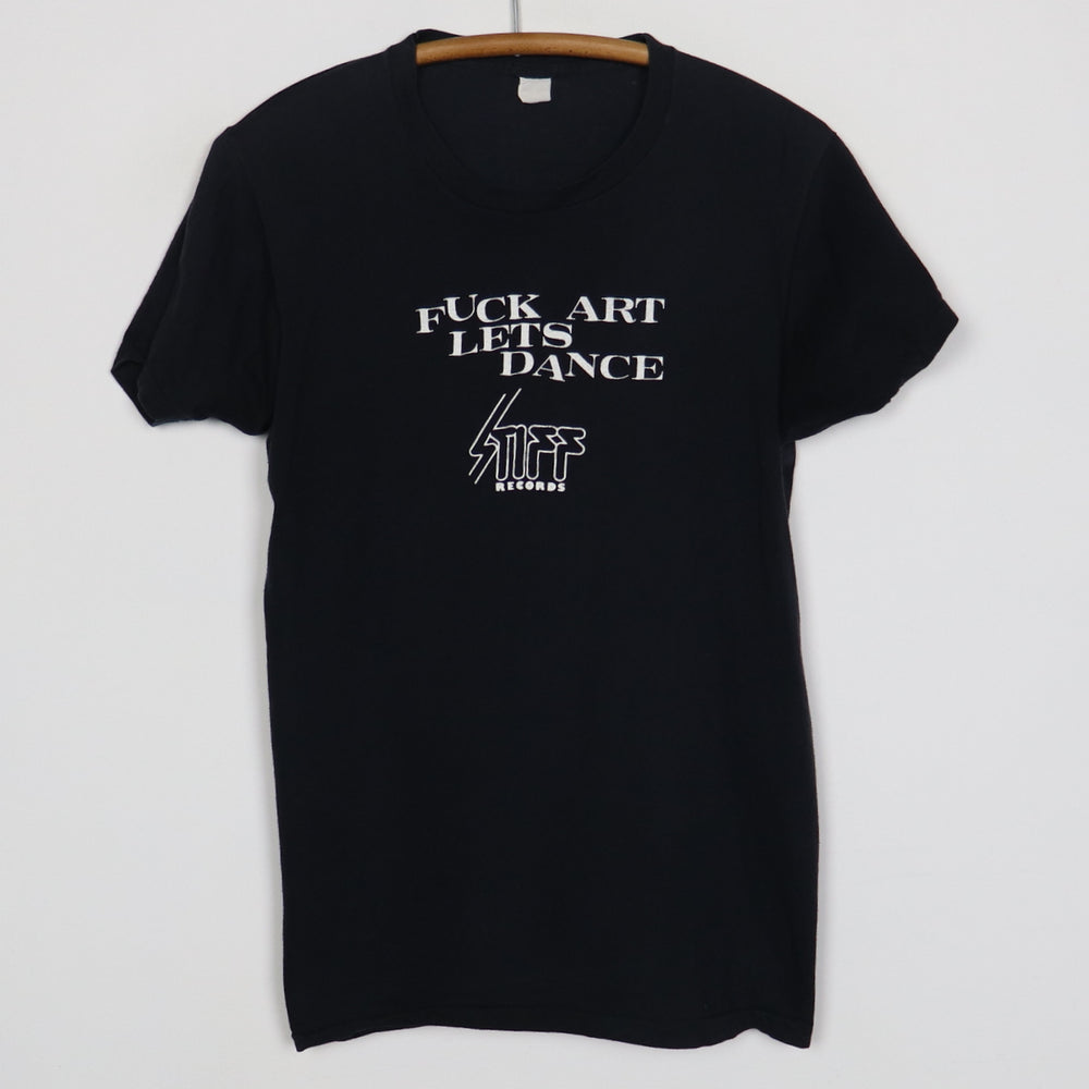 1980s Stiff Records Fuck Art Let's Dance Shirt