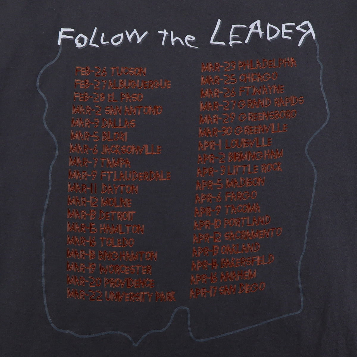 1998 Korn Follow The Leader Tour Shirt