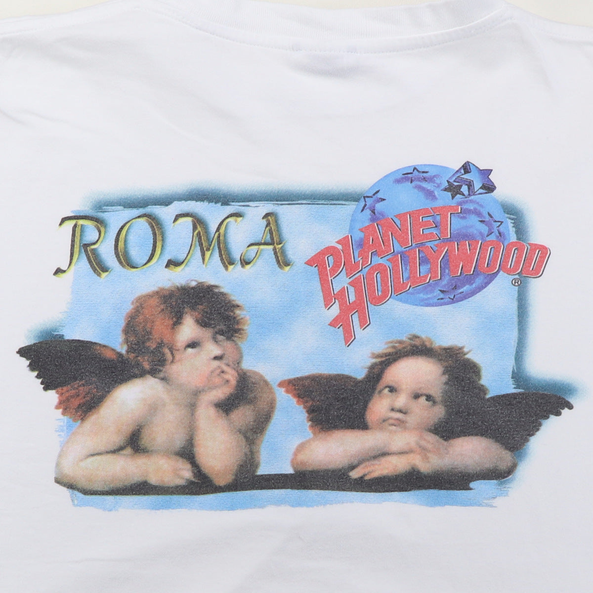 1998 Planet Hollywood Roma Raphael Two Cherubs Shirt