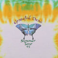 1993 Grateful Dead Rainforest Dead Liquid Blue Summer Tour Tie Dye Shirt